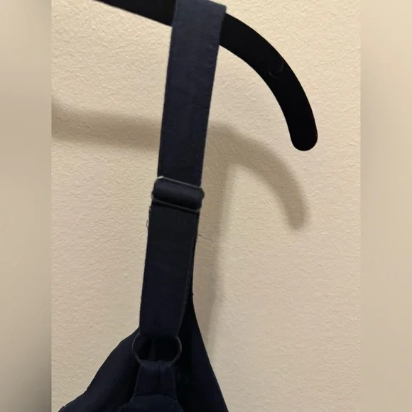 41 Hawthorn Navy Scalloped Romper 1X | Coastal Granddaughter Brunch Fall Outfit - Picture 4 of 12